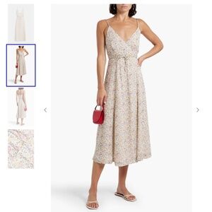 Brand new Ganni Floral crepe midi wrap dress